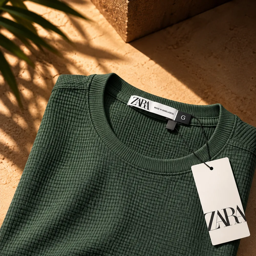 Zara Texturizada - Verde Militar 