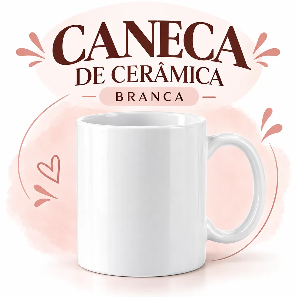 CANECA CERÂMICA BRANCA