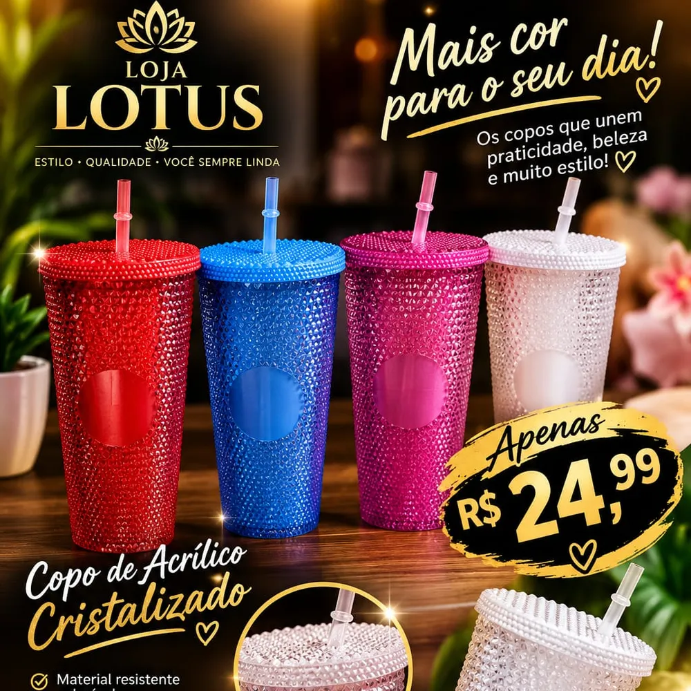 Copo de acrílico 
