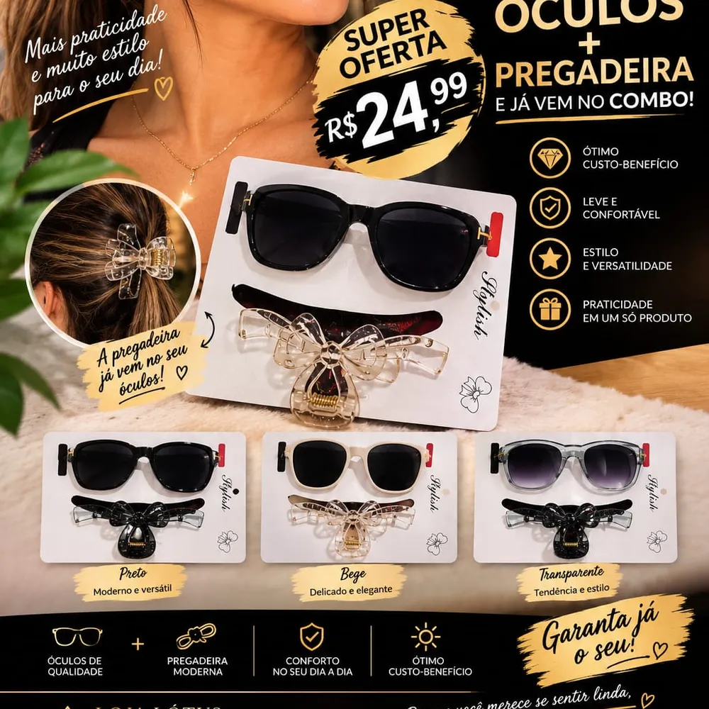 Óculos+pregadeira 