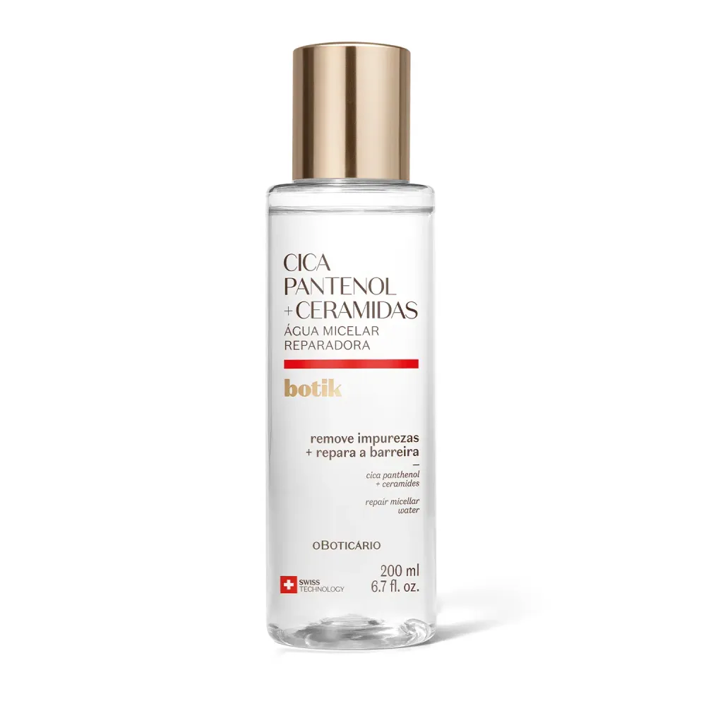 Água Micelar Reparadora Botik Cica Pantenol E Ceramidas 200Ml 59875