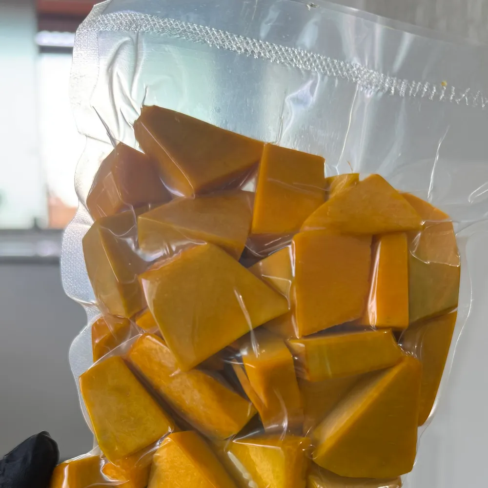 Abóbora cubos