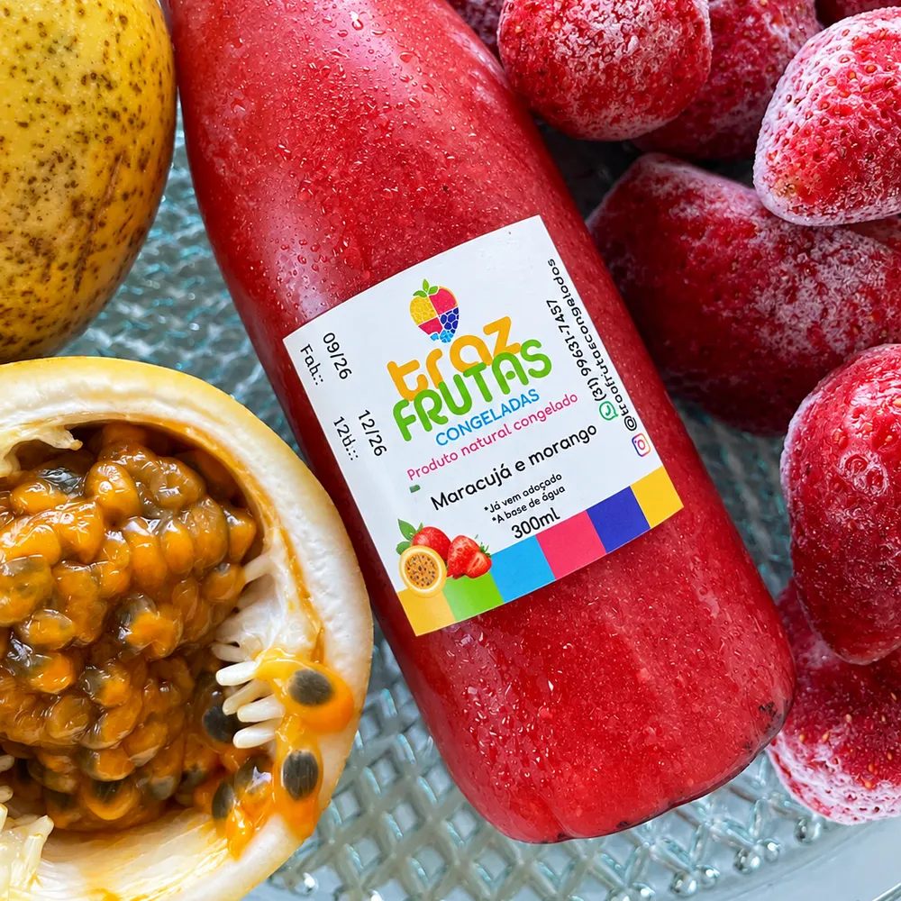 Suco Maracujá e Morango