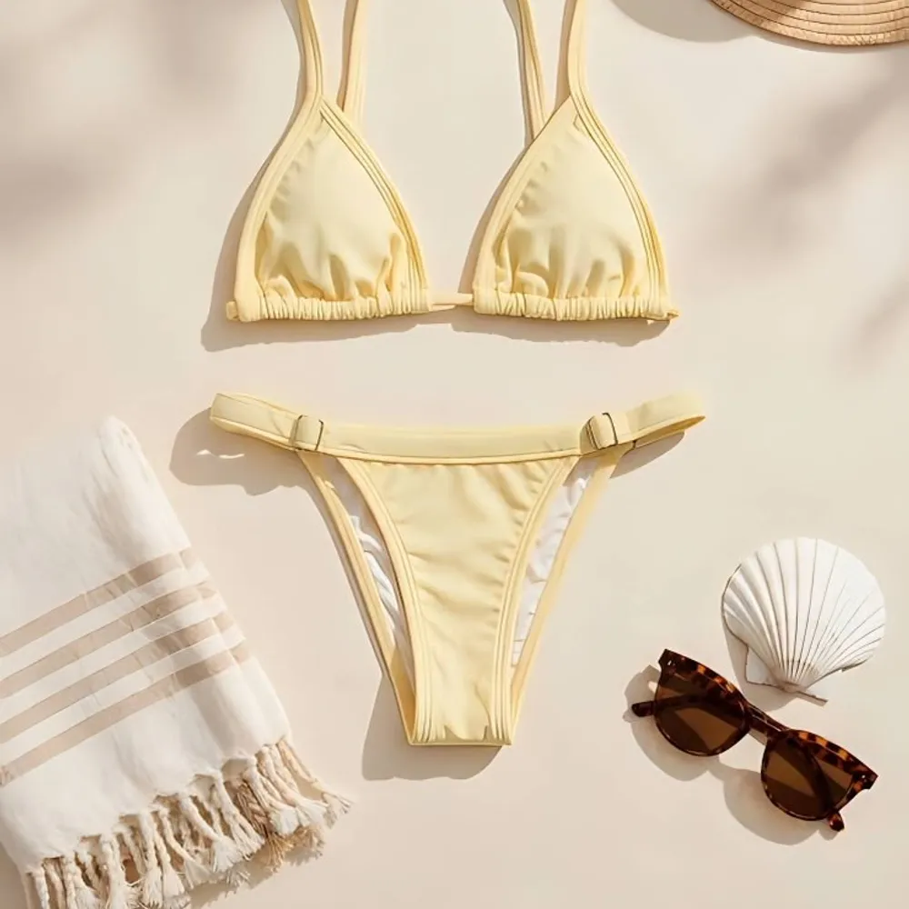 Biquíni fita Amarelo Manteiga