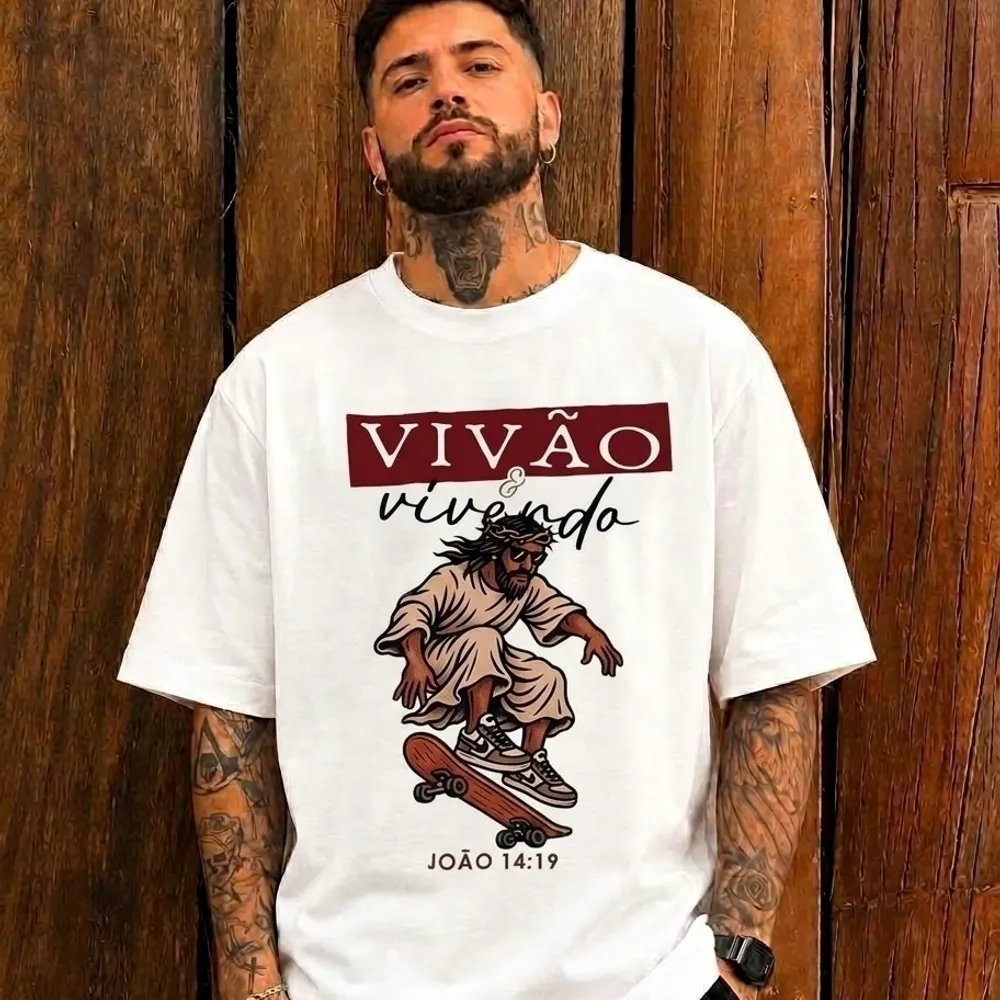 camisa jesus vivão e vivendo