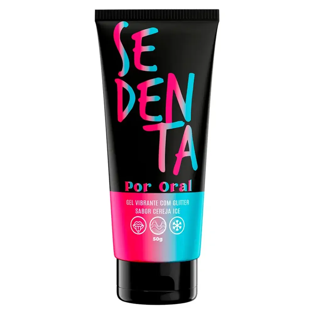 Sedenta Por Oral Gel Comestível com Glitter 50g Cereja ice pepper blend