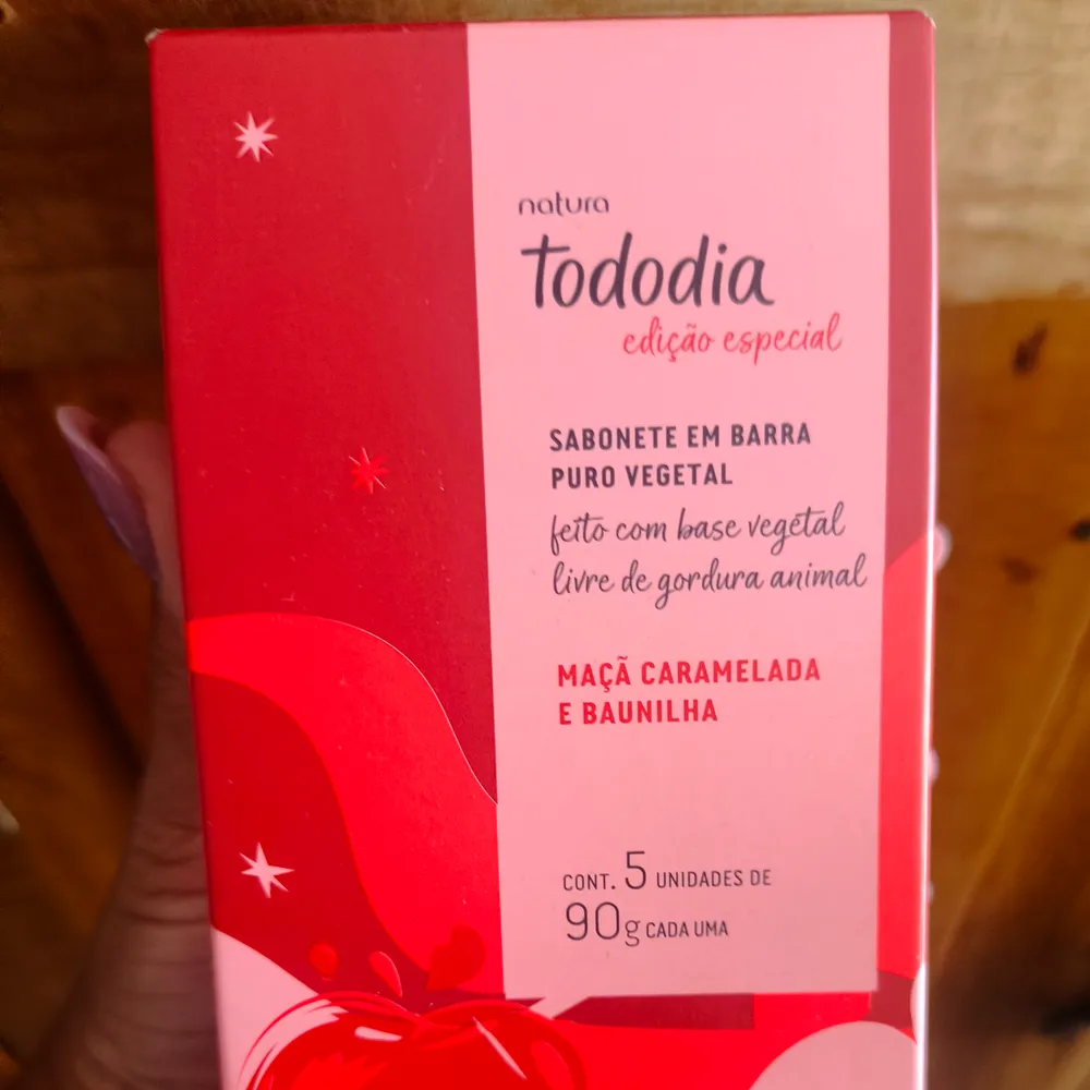 Cx de sabonete Maçã caramelada e baunilha 5un