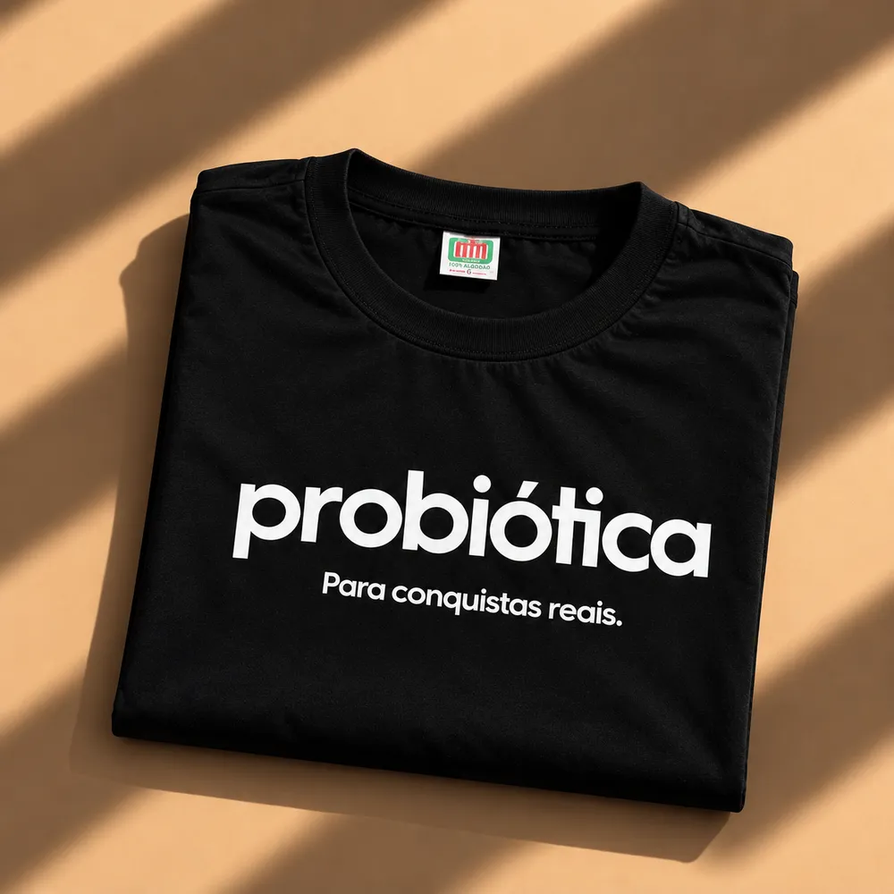 Camiseta Probiótica Preta