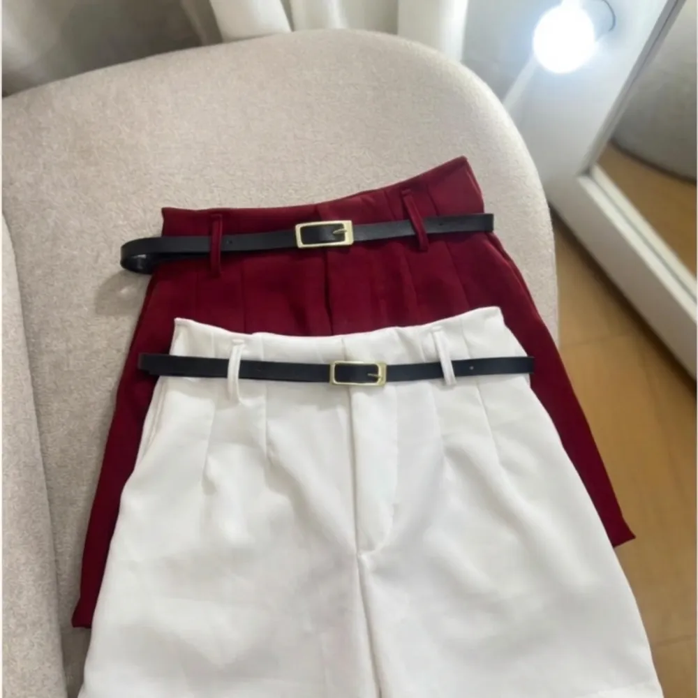 Short Zara Branco - Alfaiataria- c/cinto
