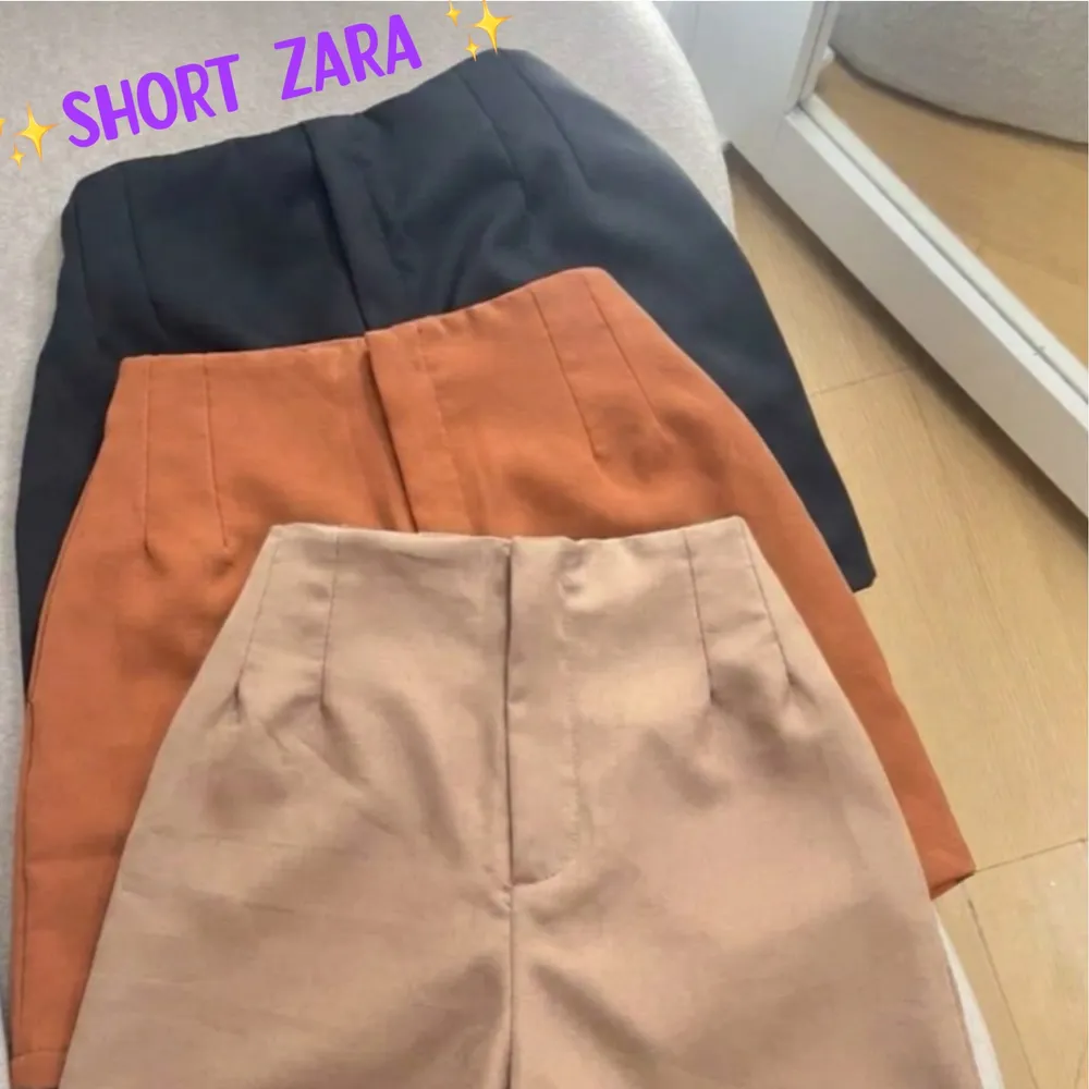 Short Zara preto - s/cinto