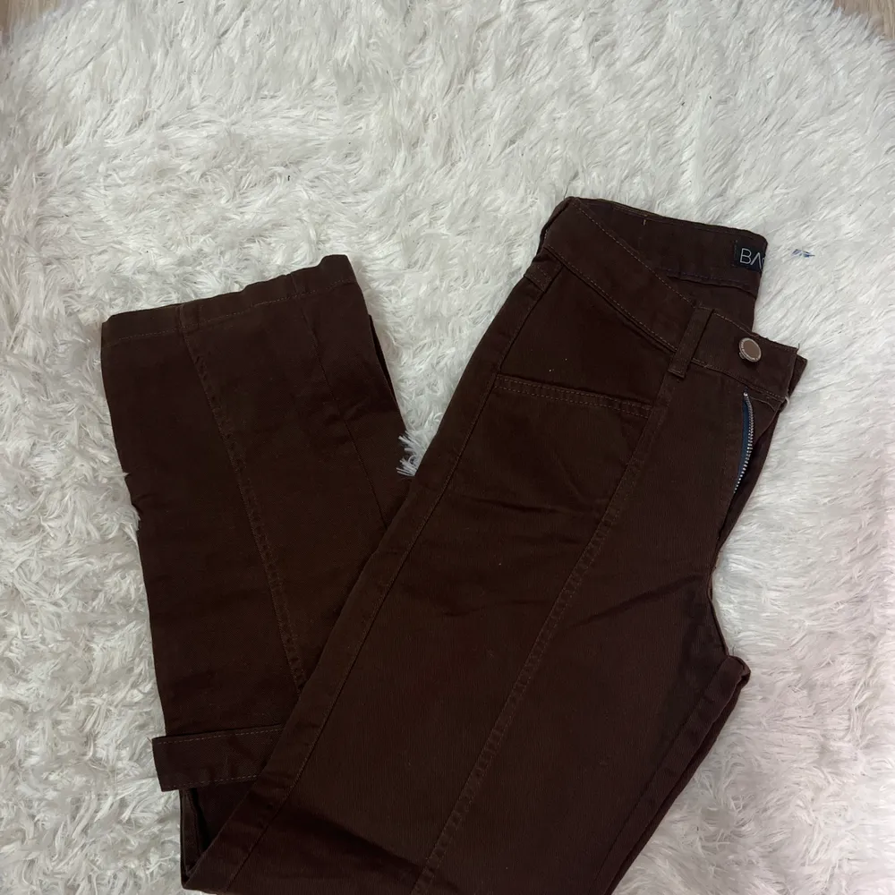 Calça Jeans cargo marrom 