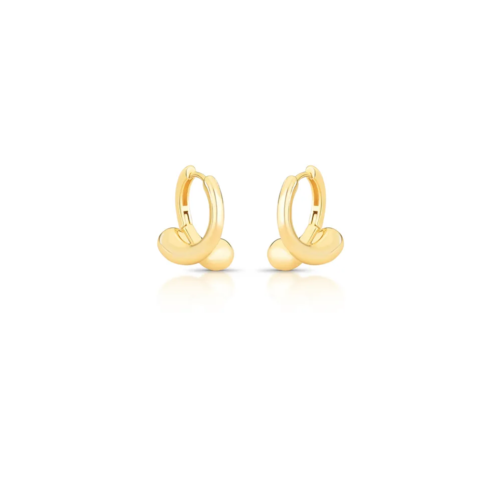 BRINCO ARGOLA REDONDO LISO 2 VOLTA GOTA NO ABAULADO 18X17X8MM BAN. DOURADO - 02451230600000