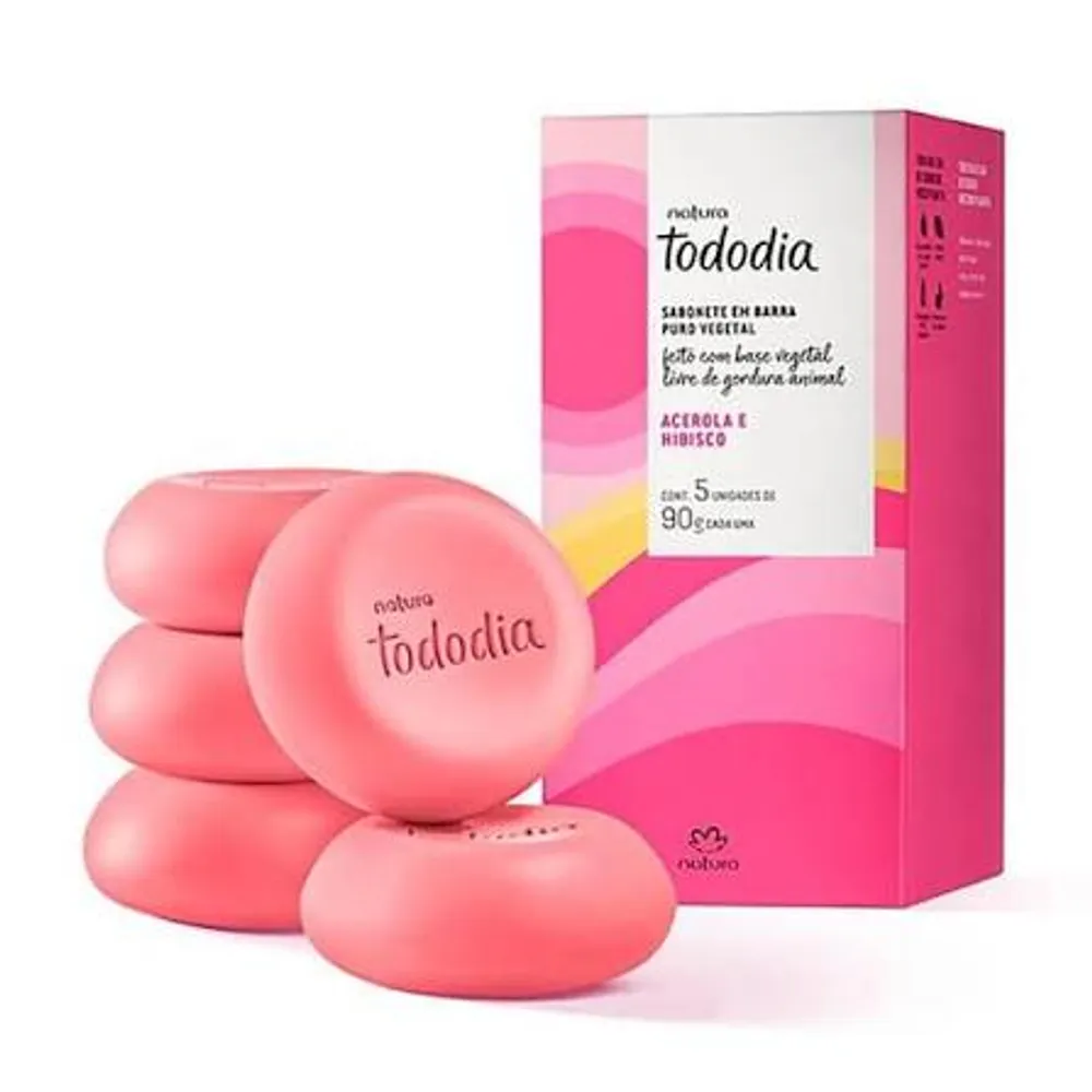 Cx sabonete Acerola e Hibisco 5un