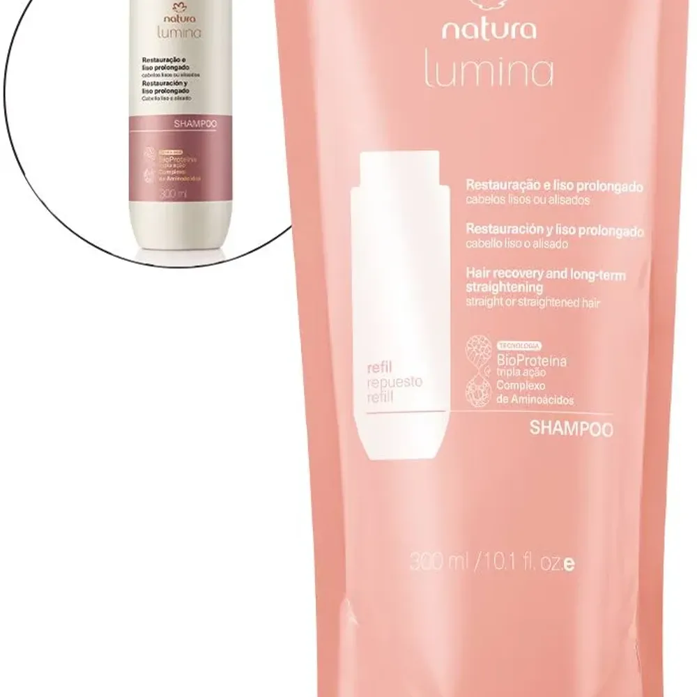 Refil Sh Restauração e liso prolongado 300 ml 