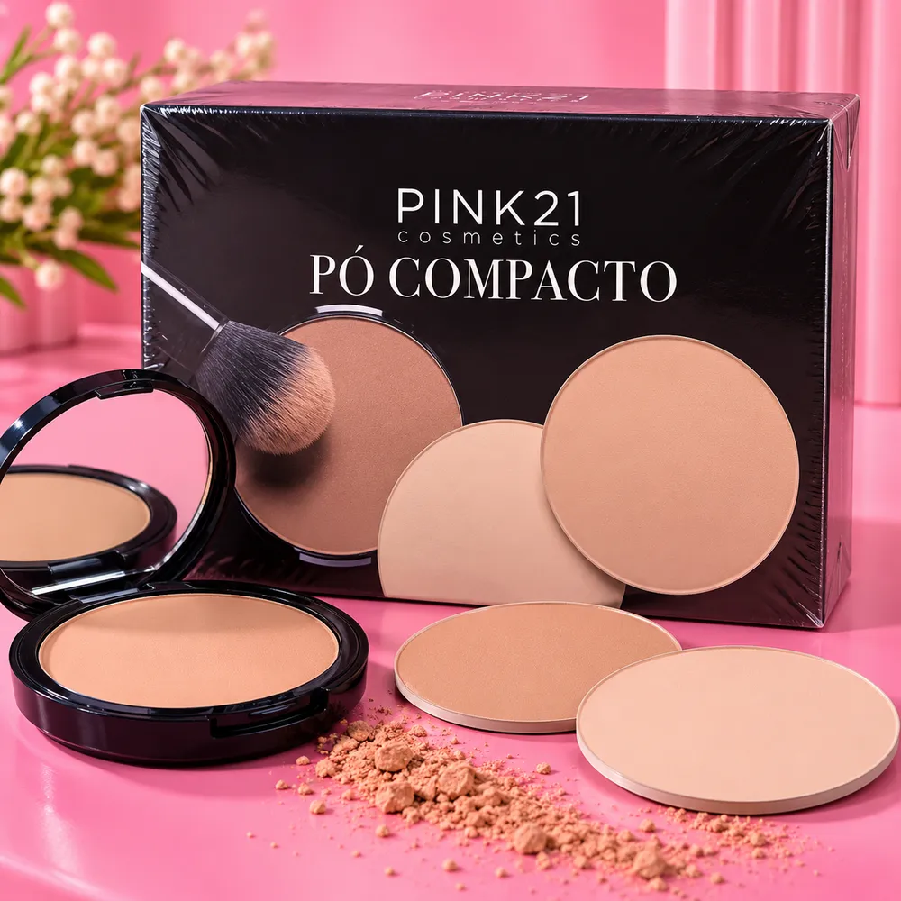 Pó compacto pink 21
