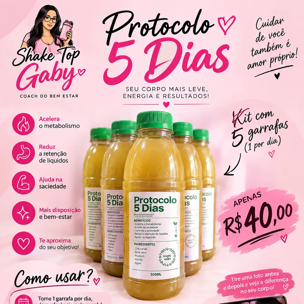 Protocolo 5 dias (kit 5)