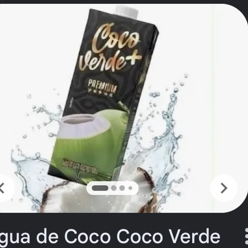 Água de coco congelada 