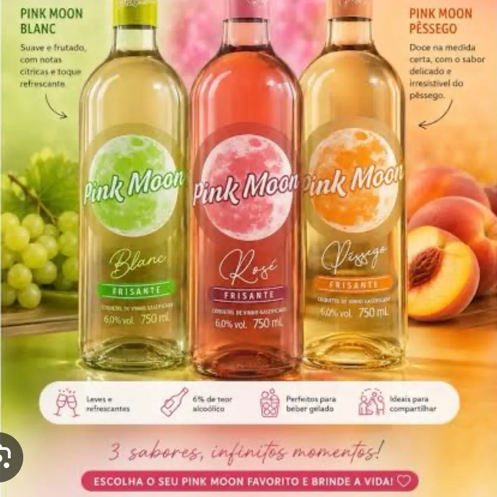 Coquetel Pink mon 750ml sabores 