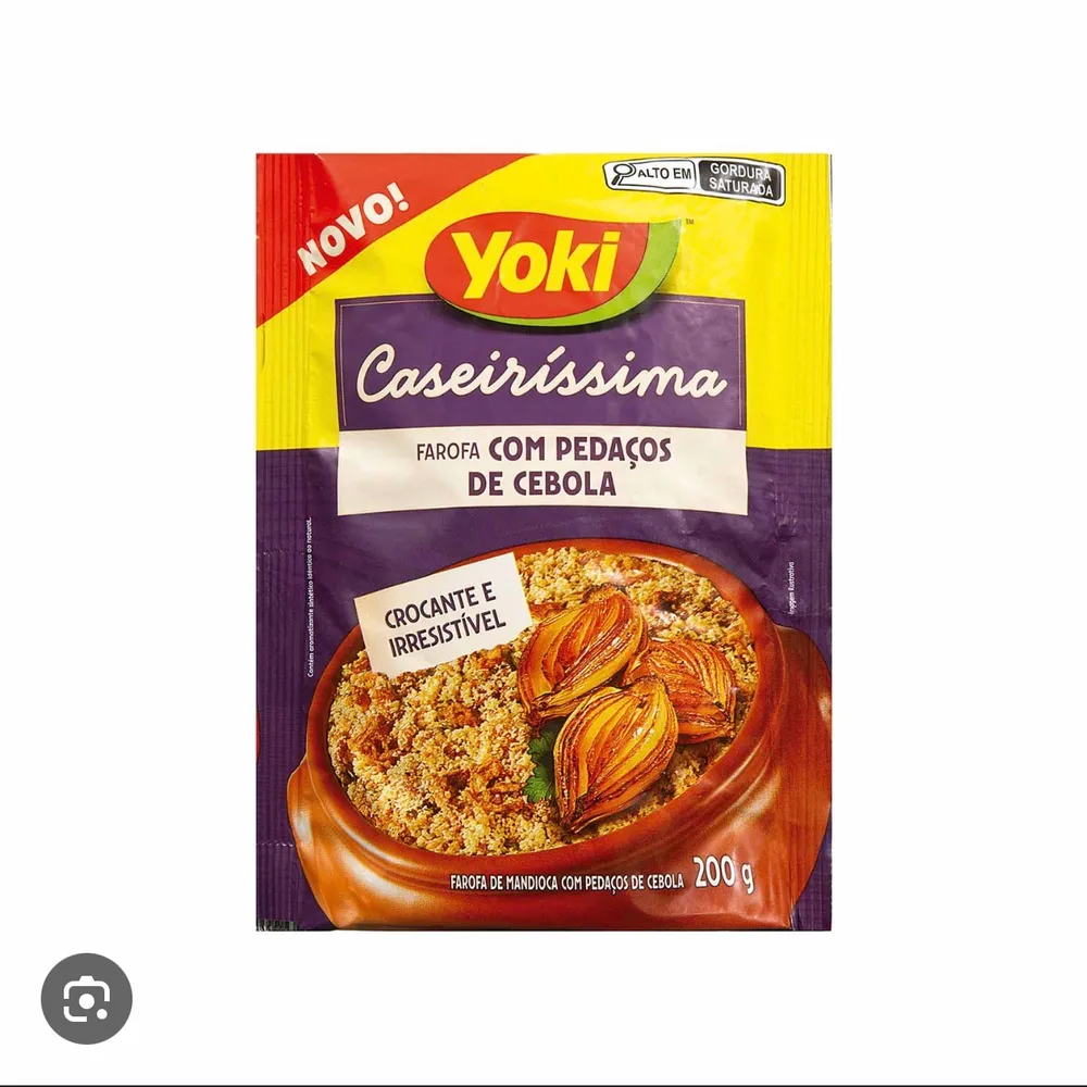 Farofa pronta cebola yoki