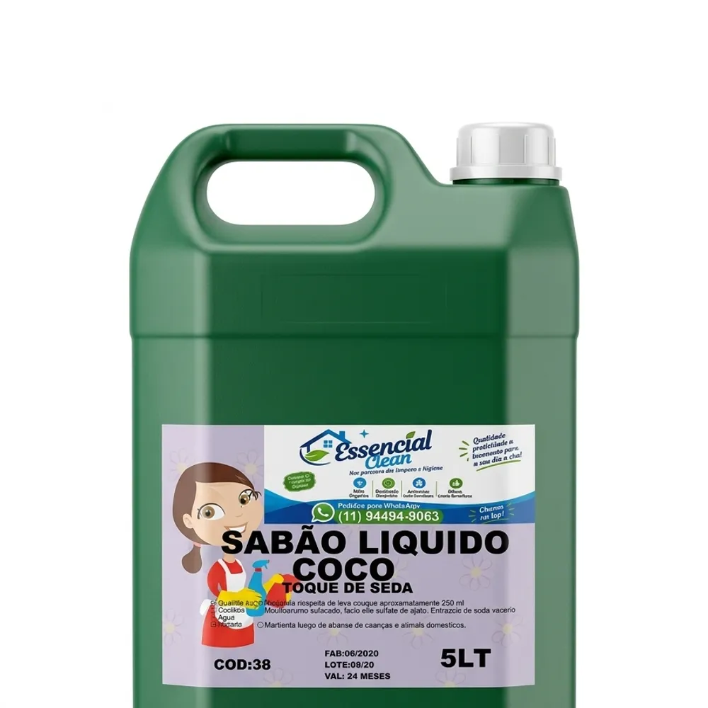 Sabão líquido de coco
