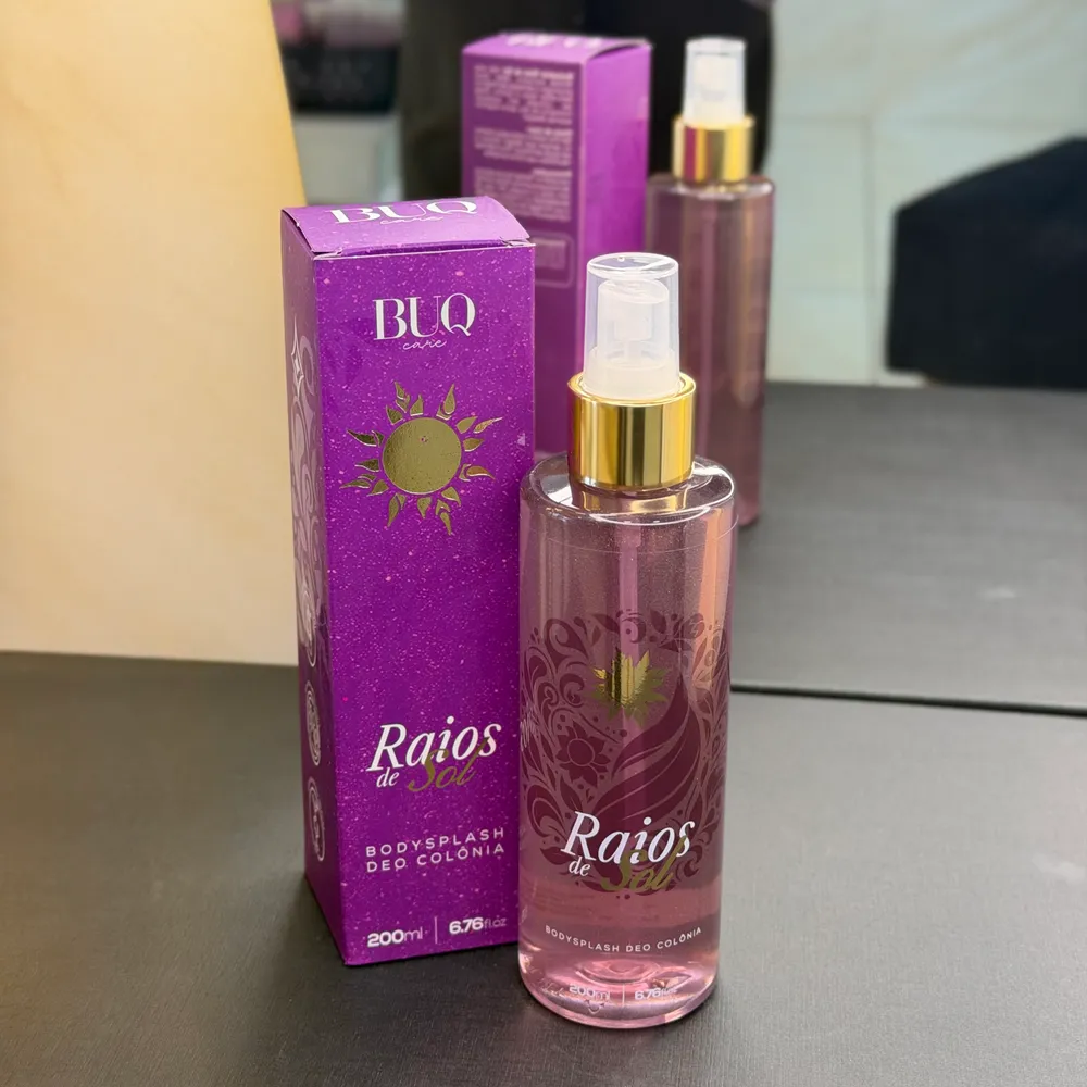 Body splash com glitter ( Raios do Sol )