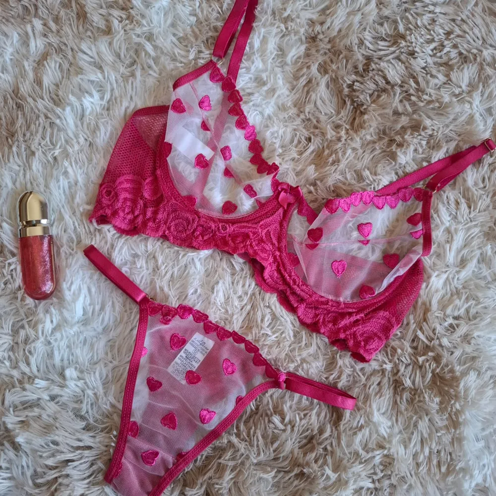 Conjunto Coração Rosa