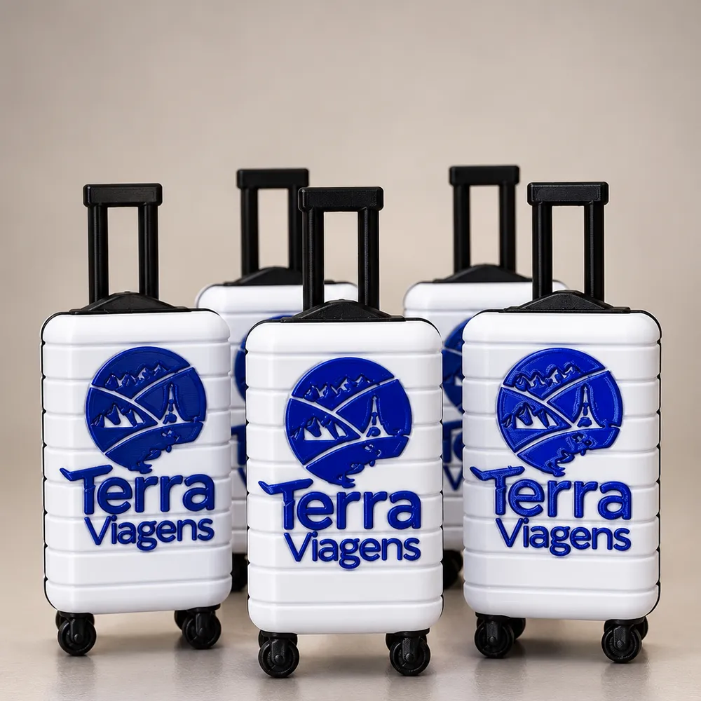 Mini Mala de Viagem Personalizada em 3D