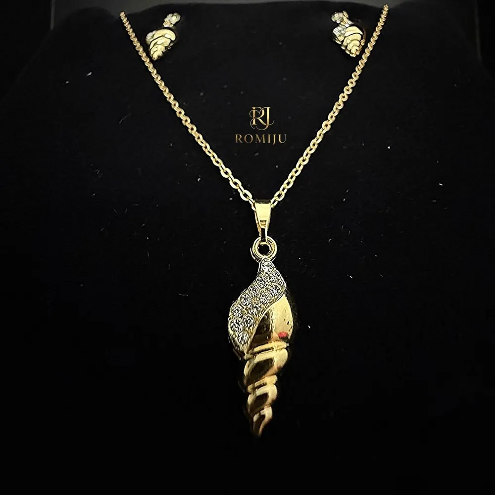 Conjunto Concha Zircônia