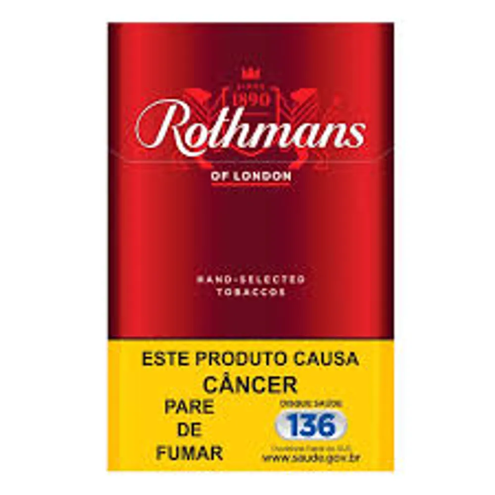 Cigarro rothmans vermelho DIN/PIX