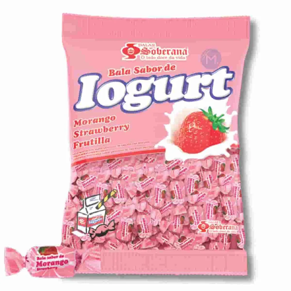 Pacote de Bala de Iogurte/Morango