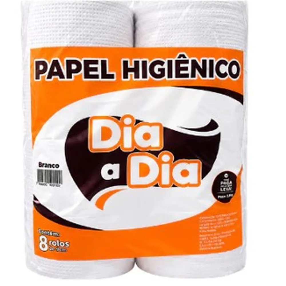 Papel Higiênico Branco Soft Rolão 300 Metros C/8 Rolos