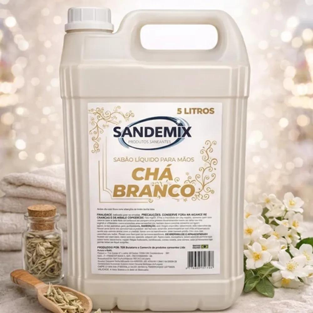 Sabonete Líquido 5L Galão Chá Branco
