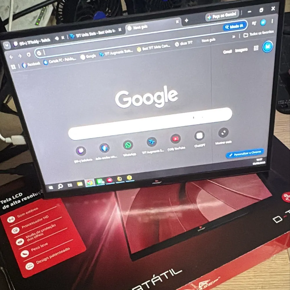 🖥️ MONITOR PORTÁTIL GRASEP 13,3 POLEGADAS