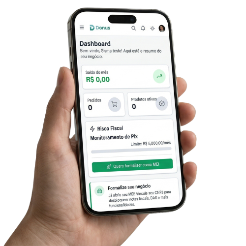 Donus — painel de gestão no celular